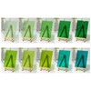 Lanyani Green Transparent Stained Glass Sheets for Craft, 6x4 inch