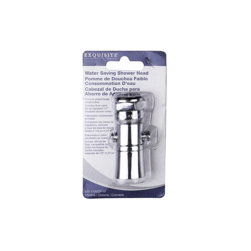 LDR Industries 520 1100CP-18 Water Saving Showerhead with Push Button