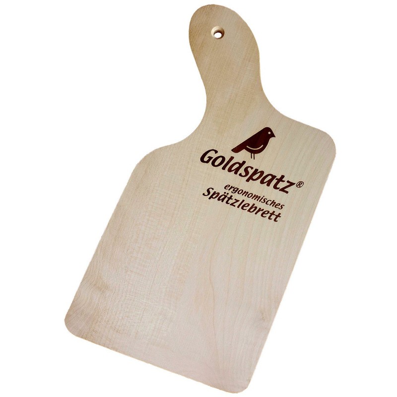 Goldspatz Ergonomic Spaetzle Board & Scraper with Engraved (Spaetzle-Recipe in