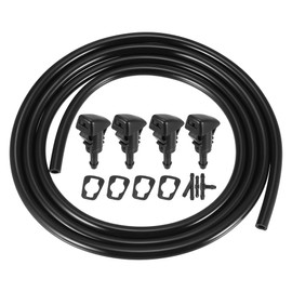 X AUTOHAUX 4pcs Windshield Wiper Washer Nozzle Replacement for Subaru Impreza 2008-2012 47230 Single Hole Water Sprayer CarSprayer Jet