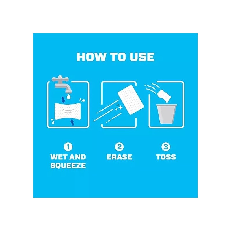Mr Clean Magic Eraser Dry Sheets Thin Delgada Importada.
