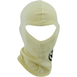 warrior gears 100% Cotton Balaclavas for Kids Balaclava Unisex Ski Face Mask Hood Teenagers Cycling Balaclava for Boys and Girls, Kid Motorcycle Driving Balaclavas One Size - Beige