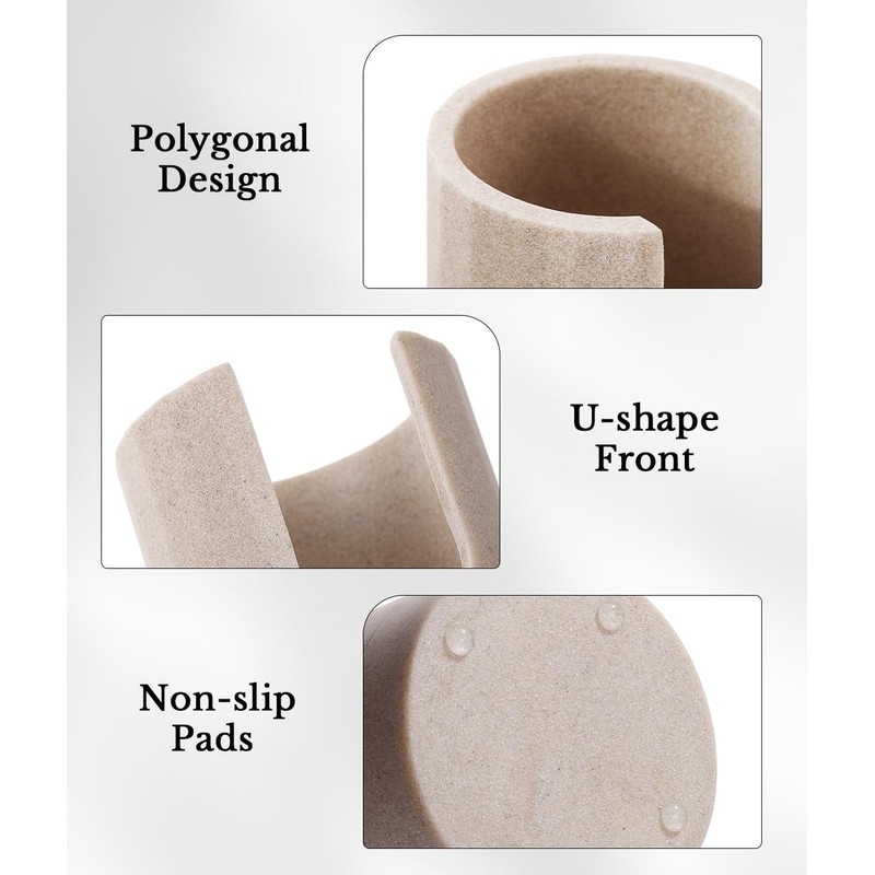 Luxspire Bathroom Cup Dispenser, 3oz Dixie Cup Dispenser, Resin Dixie