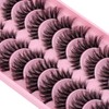 Clear Band Eyelashes Russian Volume Fluffy Strip Lashes 10 Pairs