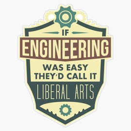 Engineering Bumper Sticker Vinyl Decal 5 inches