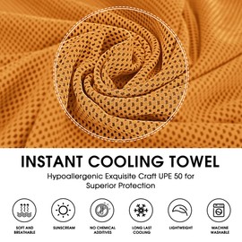 4Monster Cooling Towel for Neck and Face,Microfiber Cold Towel for Hot Weather,Quick Dry Ice Chilly Towel Cooling Rags for Neck Stay Cold for Gym,Yoga,Sport,Running,Camping(40 x 12 inches)