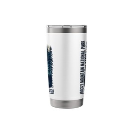 Rocky Mountain National Park Scenic Retro Style Design Stainless Steel Insulated Tumbler