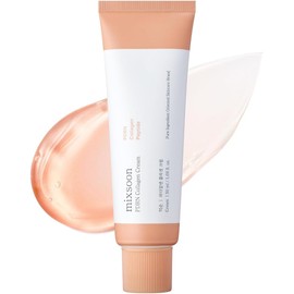 mixsoon PDRN Collagen Cream - Firming, Hydrating and Revitalizing Lightweight Face Gel, Radiance Collagen Peptides, Nourishing Moisturizer for Smooth Skin 50ml / 1.69 fl.oz. Korean Glass Skin Care
