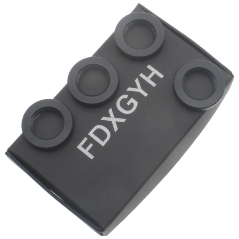 FDXGYH 4 Pcs 5/8"-27 Microphone Stand Nut Knurled Lock Nut