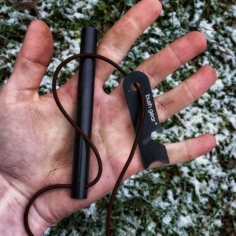 Bush Gear Fire Steel "Black Steels" XXL Magnesium Flint Starter