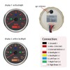 Waterproof 85mm Speedometer Gauge 0-125MPH Marine MPH GPS Speedometer Adjustable