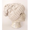 Frost Warm Chunky Soft Slouchy Beanie Cable Knit Skully Hat