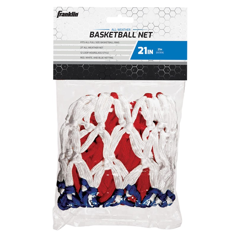 Franklin Sports Basketball Replacement Net, Red/White/Blue