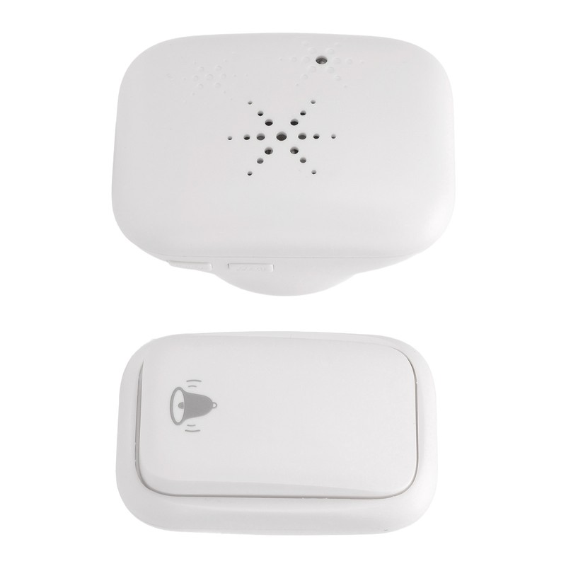 Self Generated Wireless Doorbell Set 38 Ringtones 4 Level Adjustable