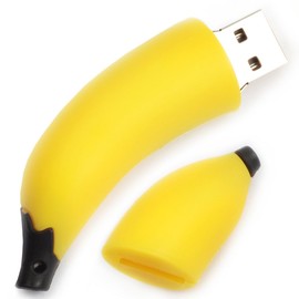 LEIZHAN 4X16GB Fruits USB Flash Drive Cute USB Thumb Drive Memory Stick Pineapple Carrot Banana Strawberry Pen Drive Gift Data Storage U Disk(Pack of 4 Fruits)