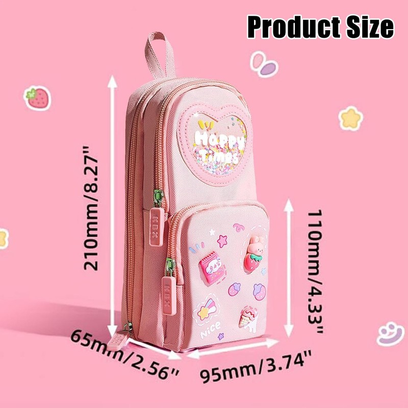 Taicols Pencil Case, Girls' Pencil Case, Large Capacity School Pencil,