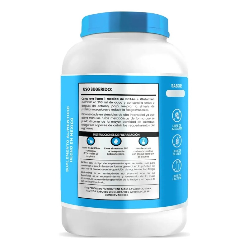 Aminoácidos Bcaas Glutamina D-mon Blue 1kg Sabores Varios