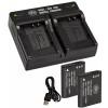 BM LI90 LI-92B 2X Batteries & Dual Charger for Olympus