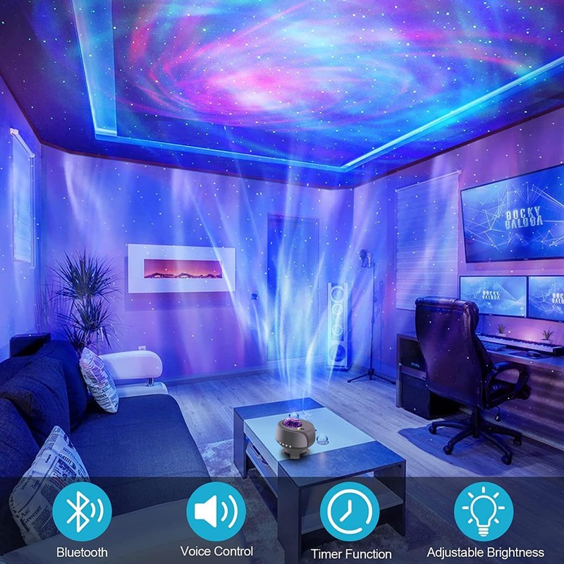 FLITI Galaxy Lights Projector 2.0,Star Projector, with Changing Nebula and