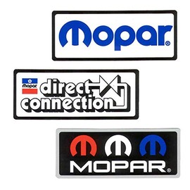 Mopar Vinyl Stickers Direct Connection, Mopar RWB Logo, 2002-Current Logo 3 Piece Sticker Set