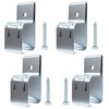 BIAXJUNY Barn Door Hardware, Heavy Duty Box Rail Hanger Bracket,