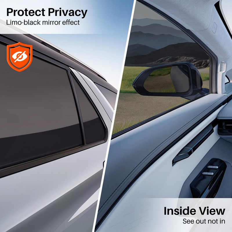 PAMAGOO Car Window Tint 50% VLT, 50 Percent Nano Ceramic