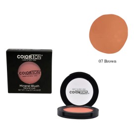 Rubor Mineral Blush Colorton Tono Del Maquillaje 7 Brown