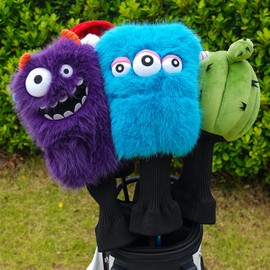 Golf Headcover, Character Driver Cover, For DR, 460cc, Club Cover, Wood Cover, Plush Type, Removable, Smooth, Healing, Single Item, Animal, Cute, Present, Monster