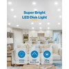 Sunco 12 Pack 5/6 Inch LED Disk Lights, Disc Lights