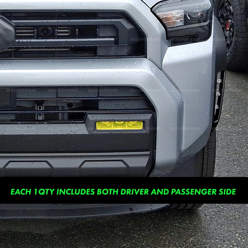 Deliciousticker For 2025 Toyota 4Runner Fog Light Yellow Front Tint