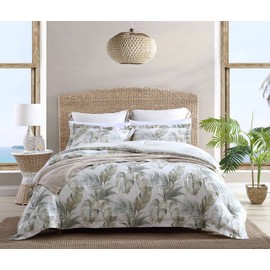 Tommy Bahama - King Comforter Set, Reversible Cotton Bedding with Matching Shams, Medium Weight Home Decor for All Seasons (Waimea Bay Green, King)
