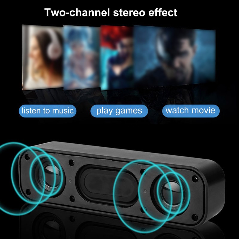 USB Speaker Mini Loudspeaker Box Builtin Decoded Sound Card Stereo