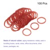 sourcing map 100 Pack Rubber Band Stretchable Rubber Elastic Band