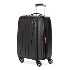 SwissGear 7585 Hardside Expandable Luggage with Spinner Wheels, Black, Carry-On 19-Inch