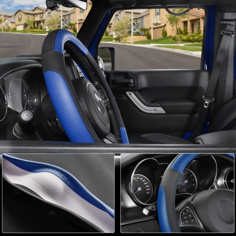 SEG Direct Car Steering Wheel Cover for F-150 Tundra Range
