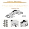 Cionyce 8 Pack Hidden Cabinet Hinges Surface Mount Hinges 4