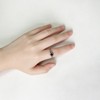 925 Sterling Silver Platinum Plated Celtic Knot Ring for Adult