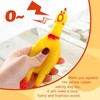 Zddaoole 20 Pcs Rubber Chicken,Screaming Chicken,Squeeze Chicken,Yellow Rubber Squawking Dog