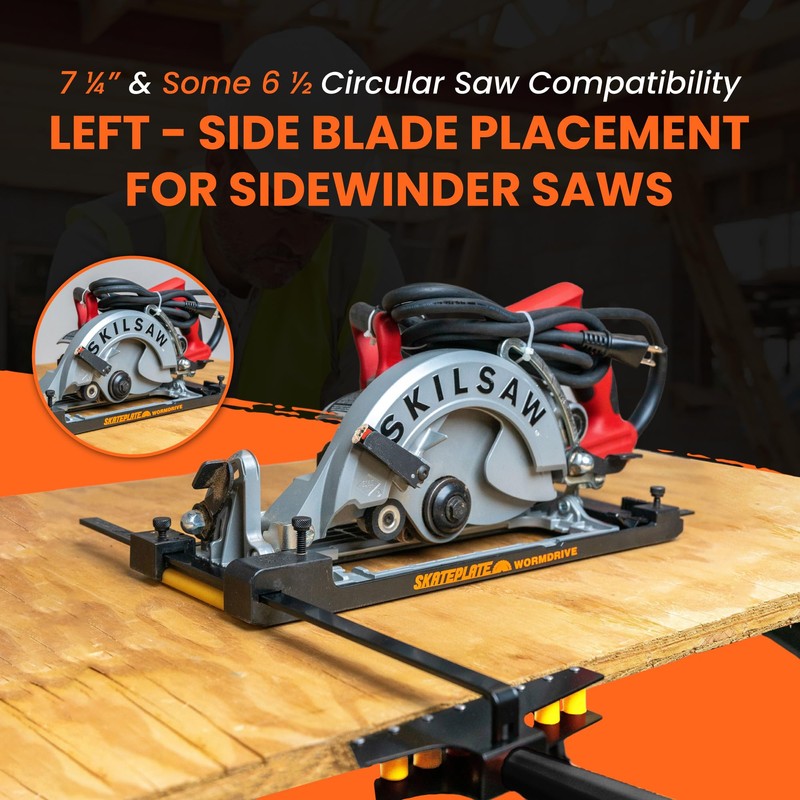 SkatePlate & SkateGuide Combo Pack - Circular Saw Rolling Accessory