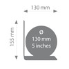 TROIKA Bookglobe Single Metal Bookend Diameter 13 cm Magnetic Balanced