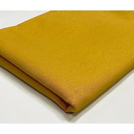 A-Express Cotton Fabric - 60 Inches / 150 cm Wide per Metre - 150 GSM Viscose Material - for Sewing, Clothing, Quilting, Curtain Lining, Bed Sheet, Costumes, Dresses - Mustard Yellow, 2 Metres