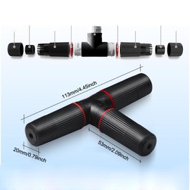 ThtRht 2 Pack POE Splitter 3 Way RJ45 Female Separation Connector Socket Adapter with Waterproof Sleeve Protector Cap for Surveillance Camera Combiner Mux CCTV NVR PTZ Ethernet Network Cable