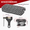 520 Heavy Duty Carbon Steel Motorcycle Chain with Opener, for