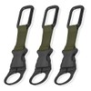 XSAJU Plastic Bottle Holder with Carabiner, Set of 3, Drink