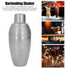 Cocktail Shaker 304 Stainless Steel High Strength Flower Carved Bartending