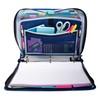 Case-it Transulcent Go Tab Zipper Binder, 2" O-Ring with 5-Color