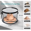 WEKIWGOT Hat Storage with Viewing Window for 7 Hats, Large