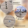 M8 Threaded Inserts for Wood, 100 Pcs - Flanged Hex