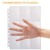 Photocard Sleeves, 9 Pocket 11 Holes Double-Sided Trading Card Sleeves,