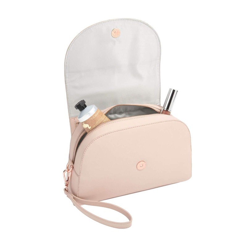 Stackers Blush Pink Wrap Around Make Up Bag